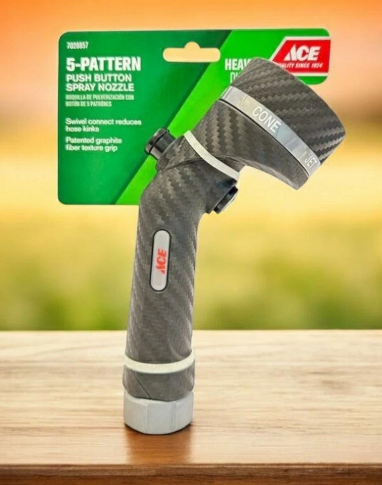 Ace HEAVY Duty 5 Pattern Hose Nozzle