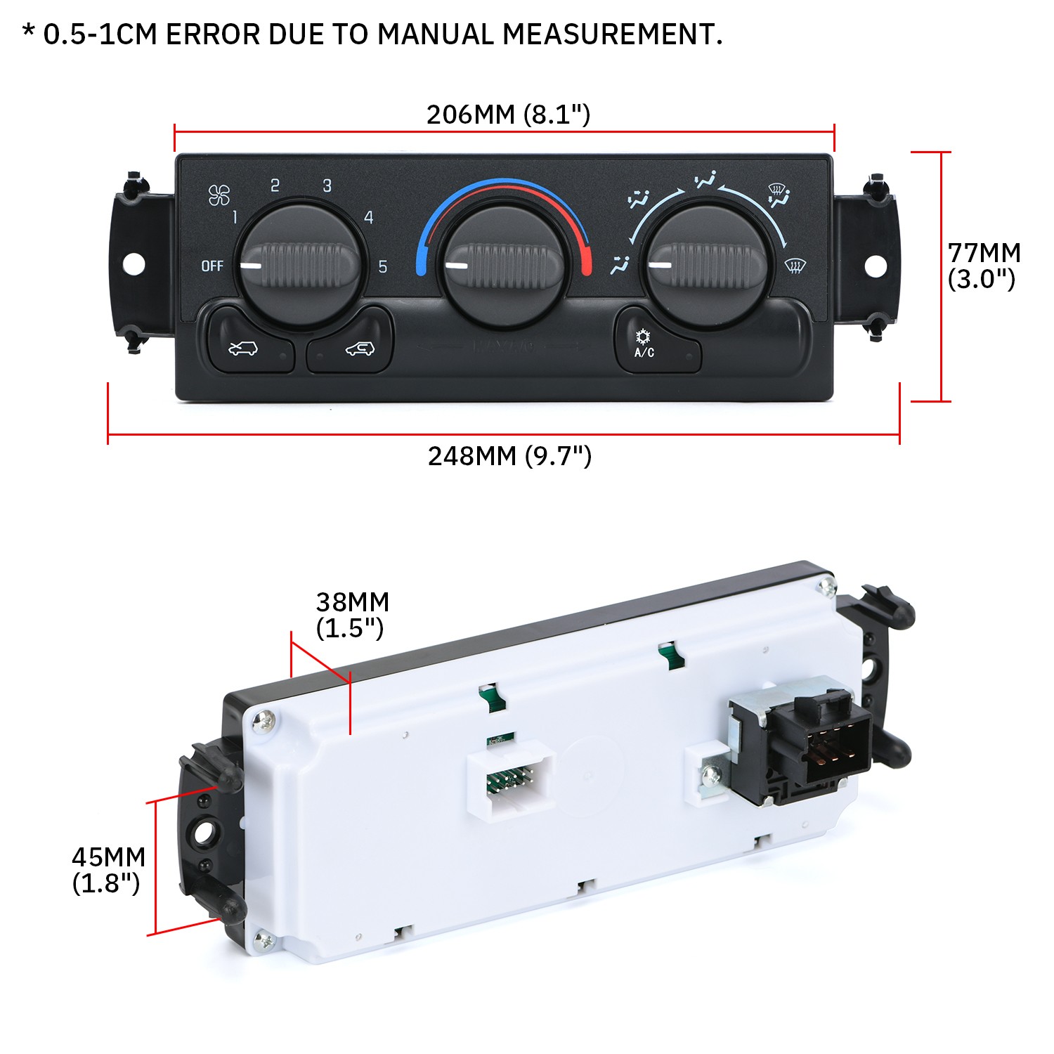 AC Climate Control Module For 1999-2002 Chevrolet Silverado GMC Sierra 599-266