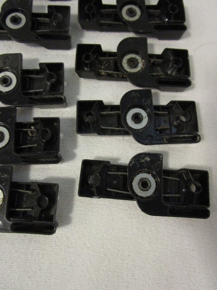 18 Black Window Sweep Sash Locks 2-1/4 Centers NO Screws Please Read