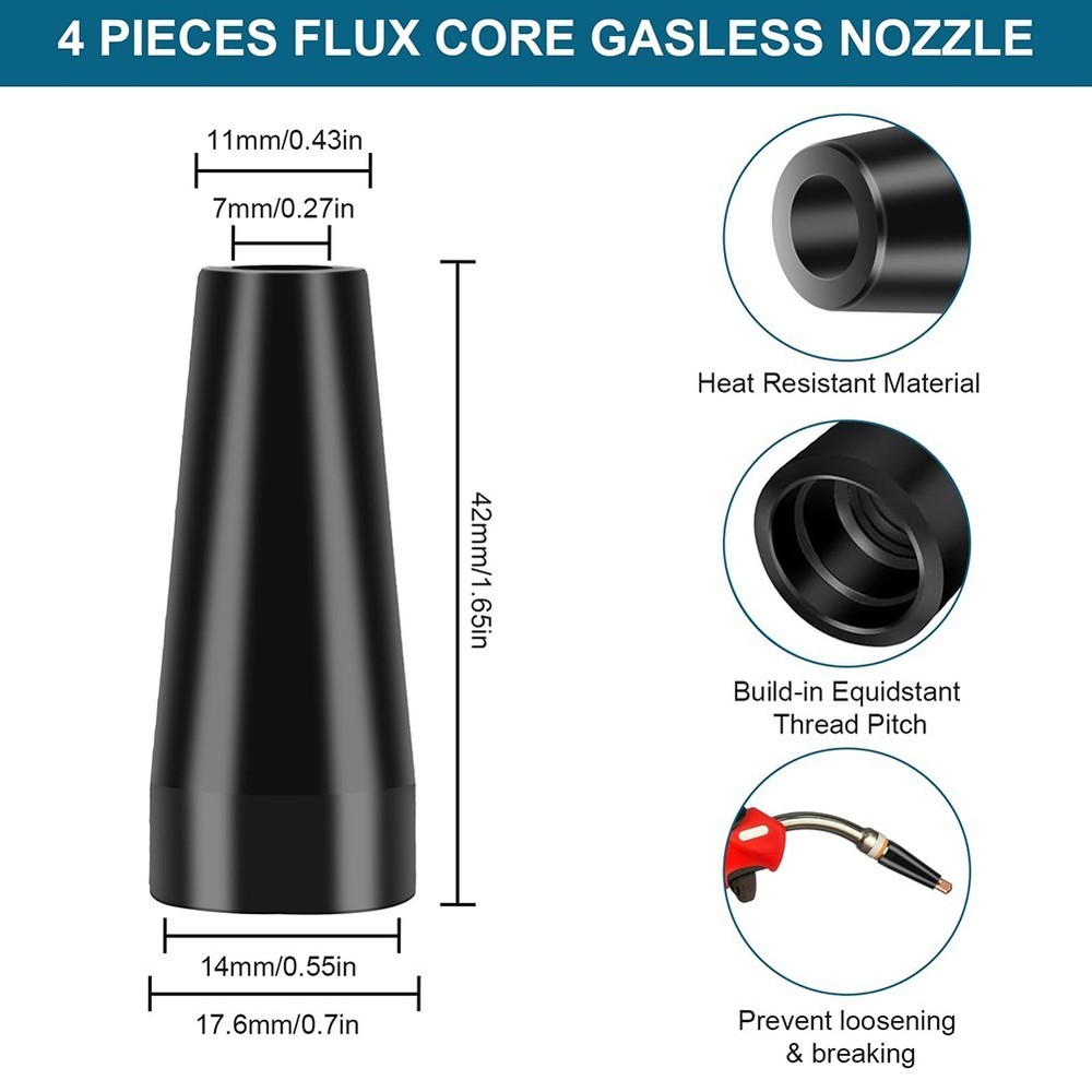 Complete Range of 50PCS Welding Accessories Including Diffusers and More
