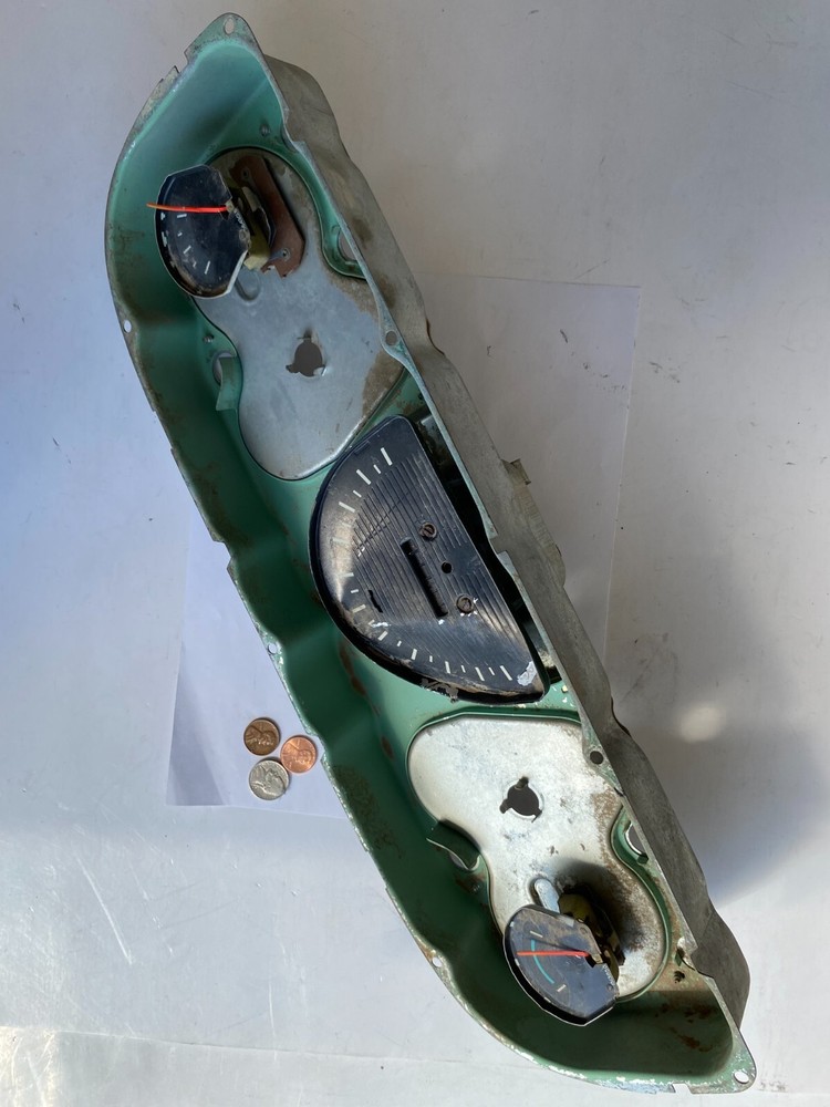 Dirty Dented Broken Gauges-Dash Instrument Panel Cluster BACKING PLATE-CHEVY C10