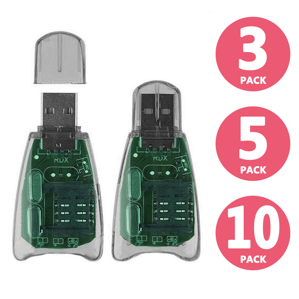 Memory Card Reader Adapter to USB 2.0 for Micro-SD (SDHC/SDXC) / TF / T-Flash