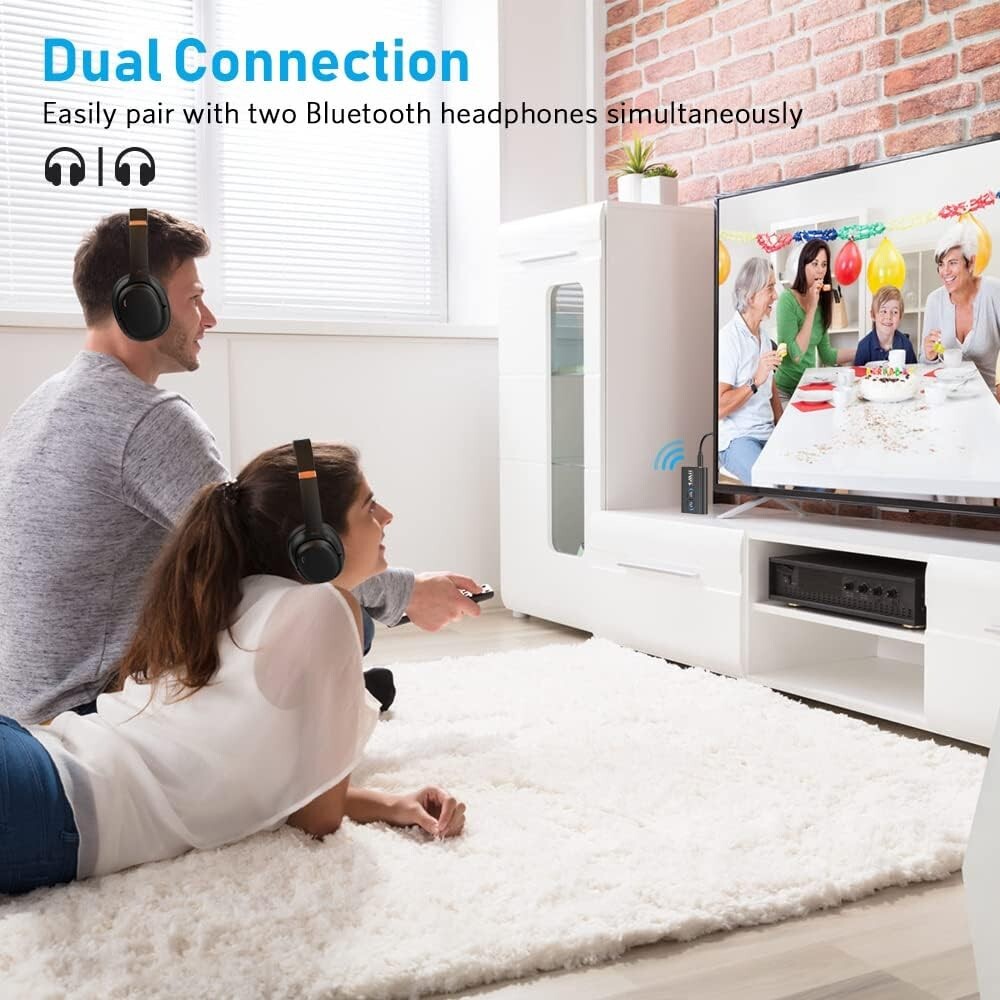 High-Performance Bluetooth 5.3 Audio Adapter - Ultra-Low Latency & Long Battery