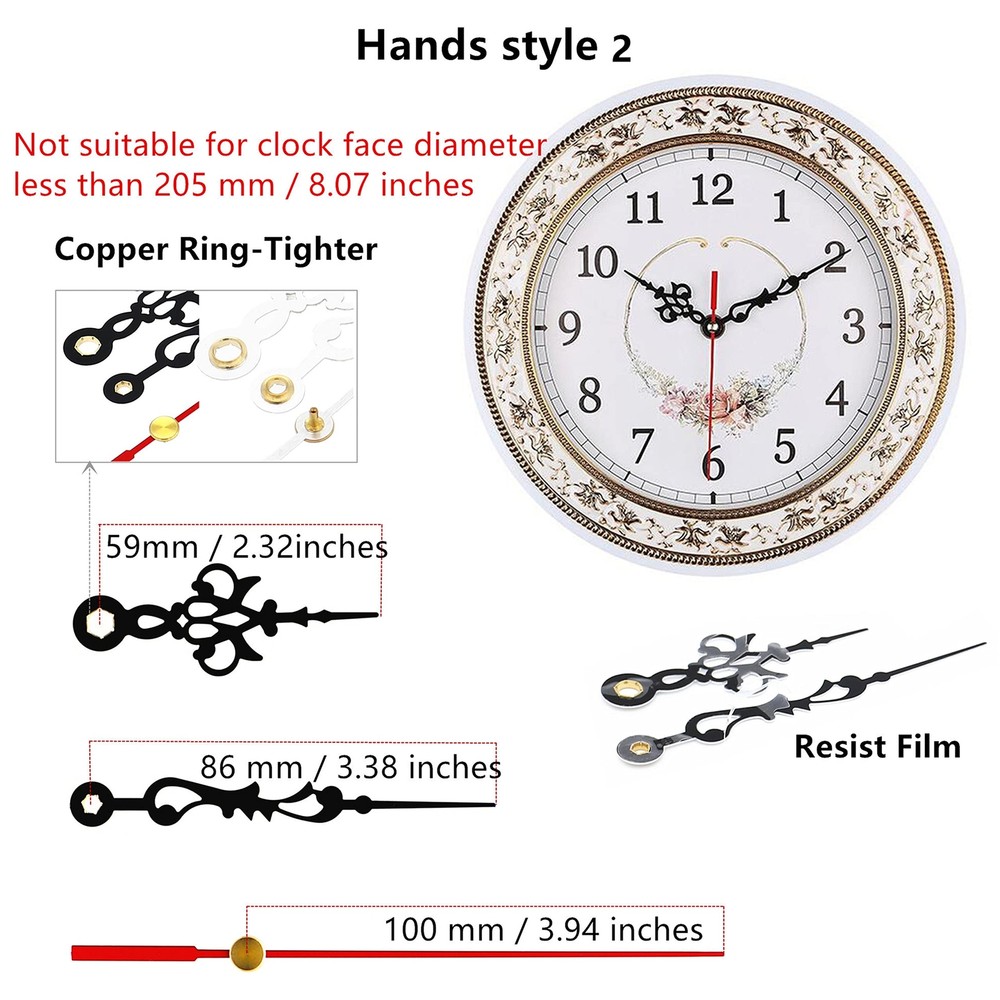 Original Youngtown 12888 Pendulum Type Movement Step Clock Accessory Quartz ...