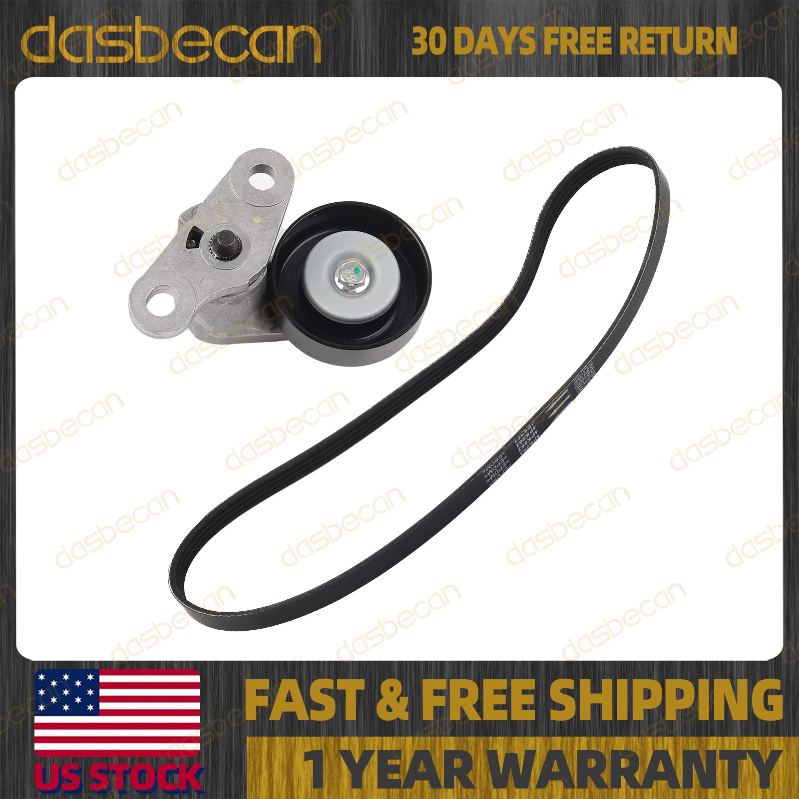 Serpentine A/C Drive Belt Tensioner For Cadillac Chevy Silverado GMC 90K-38159