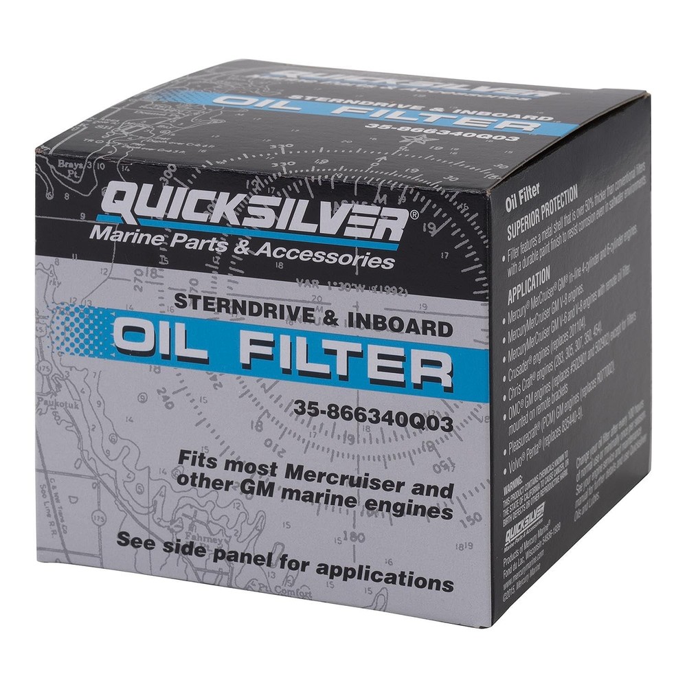 Quicksilver 866340Q03 Oil Filter for MerCruiser Unspecified, Unspecified