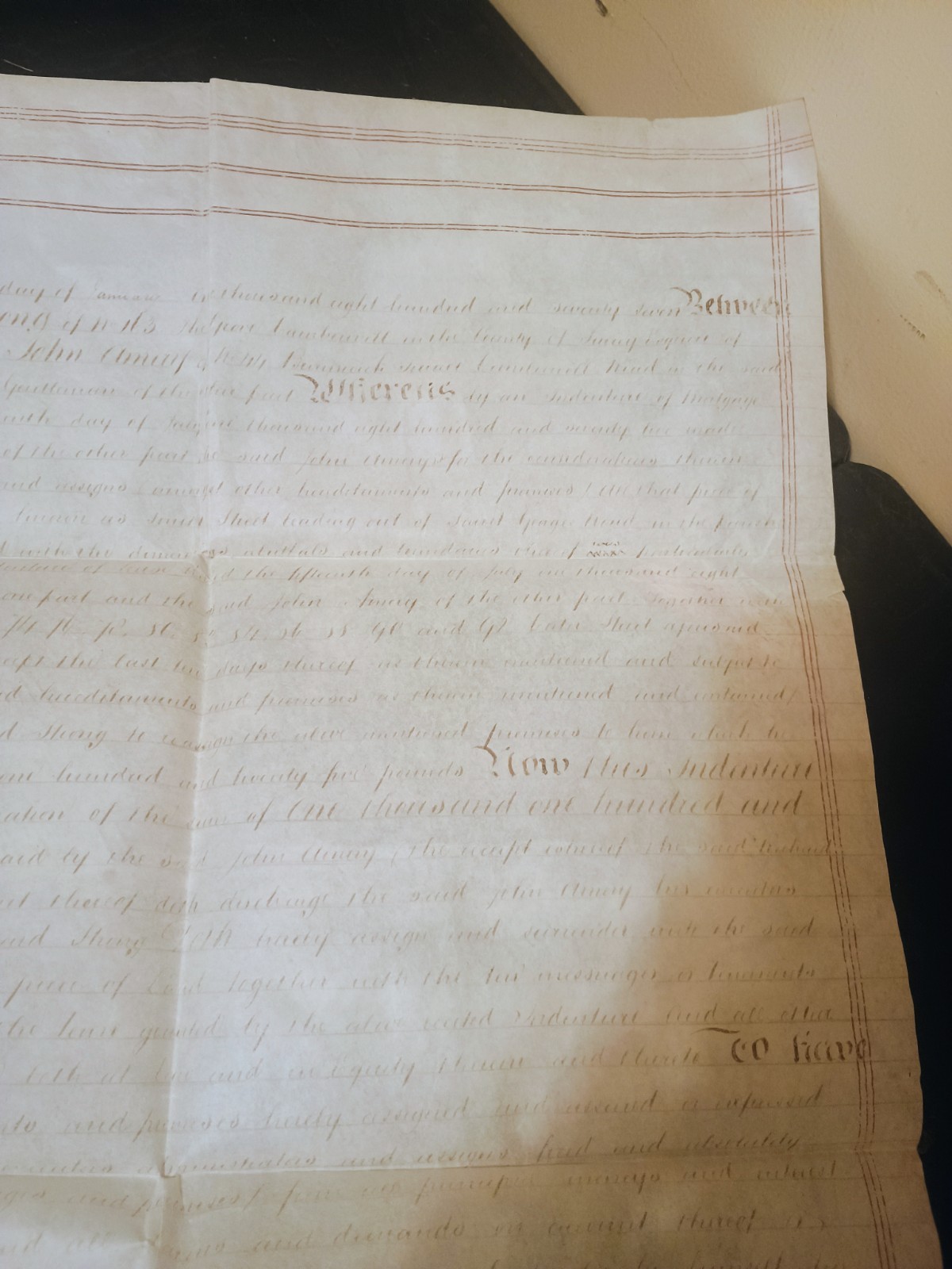 1800s French Document