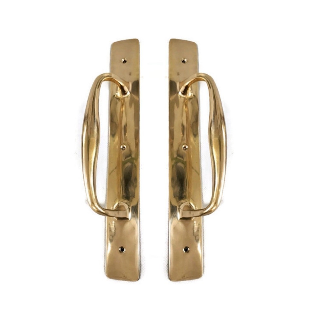 4 NARROW 12"x 1.1/2"inch barn door grab Solid Brass Handle 30cm PUB Pulls heavy