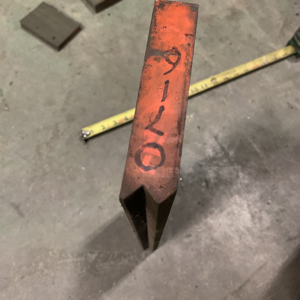 17-7/8” Bottom V Die Used Press Brake Tooling