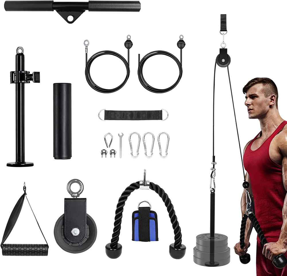 LAT Pull Down Machine: Cable Machine with Dual Cable and Upgraded Loading