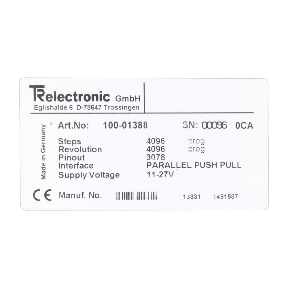 TR Electronic 100-01388 New NFP