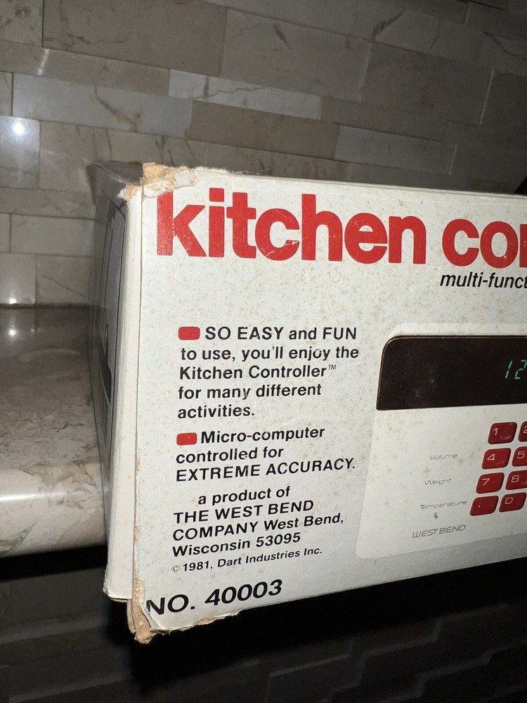 Vintage West Bend Kitchen Controller Mult-function Advanced Appliance BAD BOX