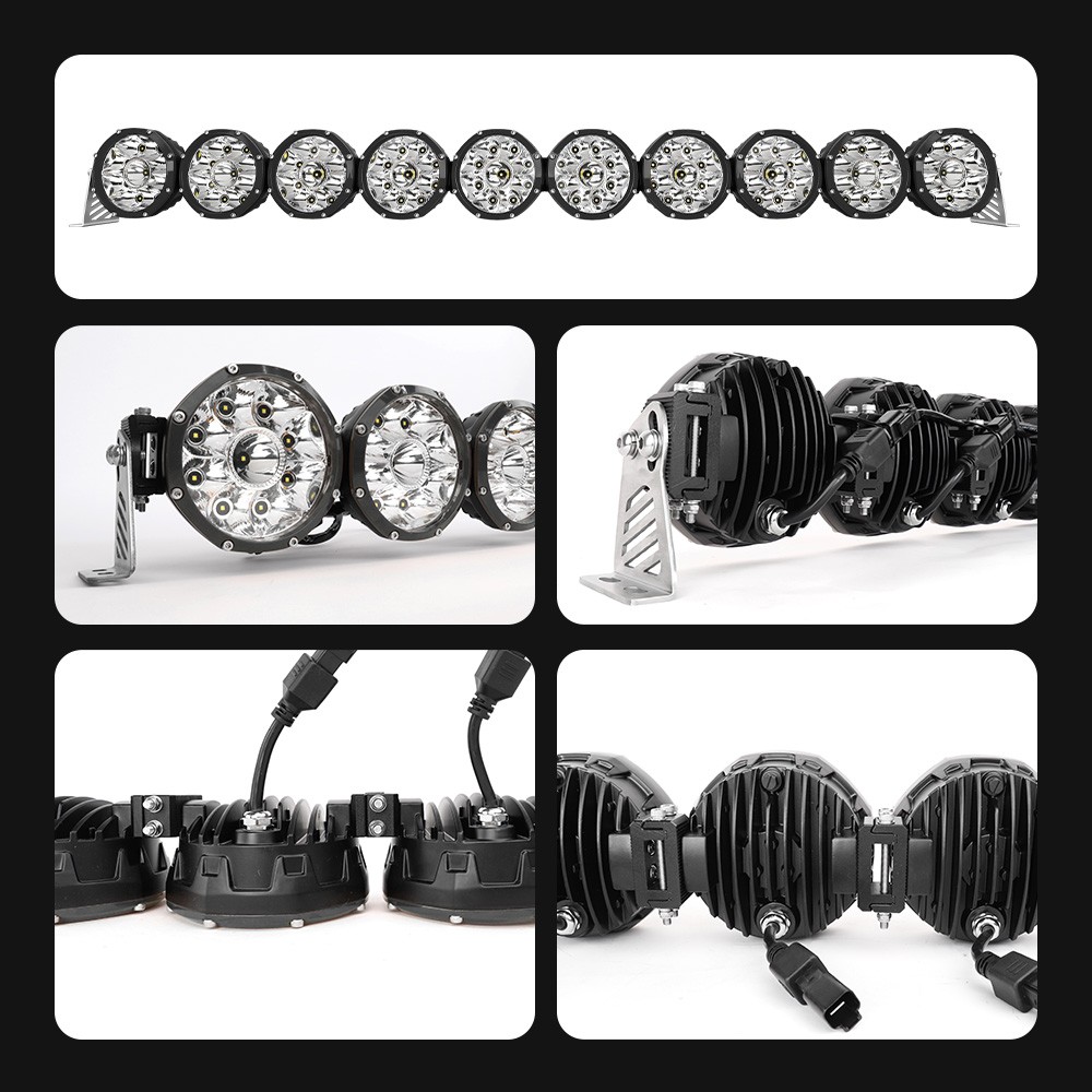 42" 8 XL Linkable LED Universal Light Bar Installation kit SUV ATV 4X4 UTV Truck
