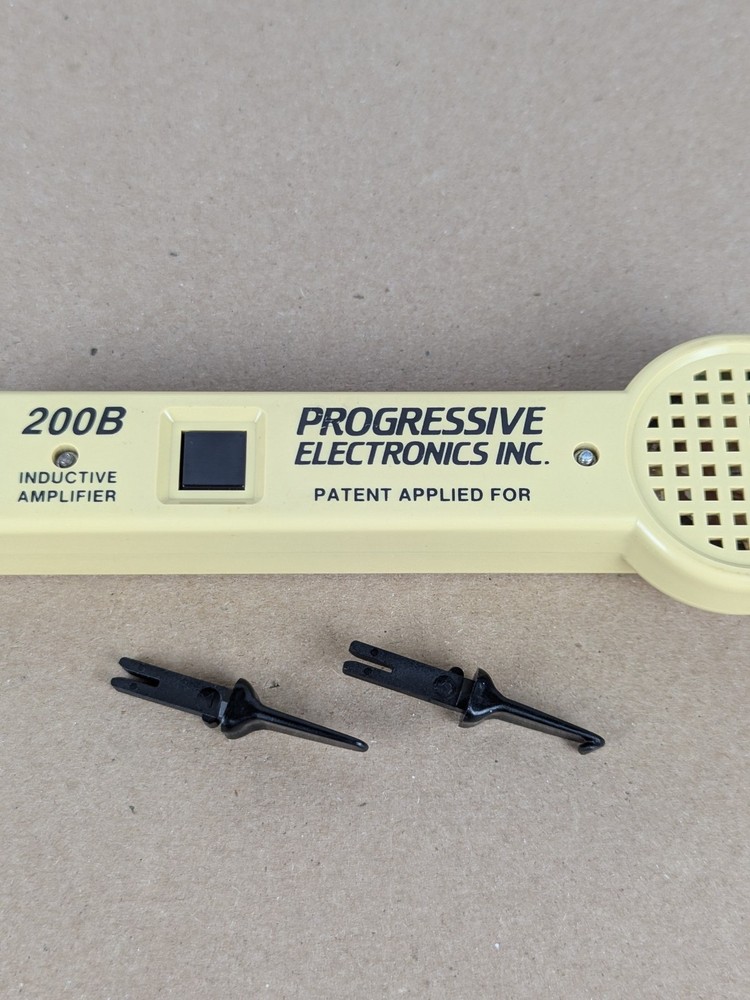 Progressive Electronics 200B Inductive Amplifier Tone Probe Tool & Heads TESTED