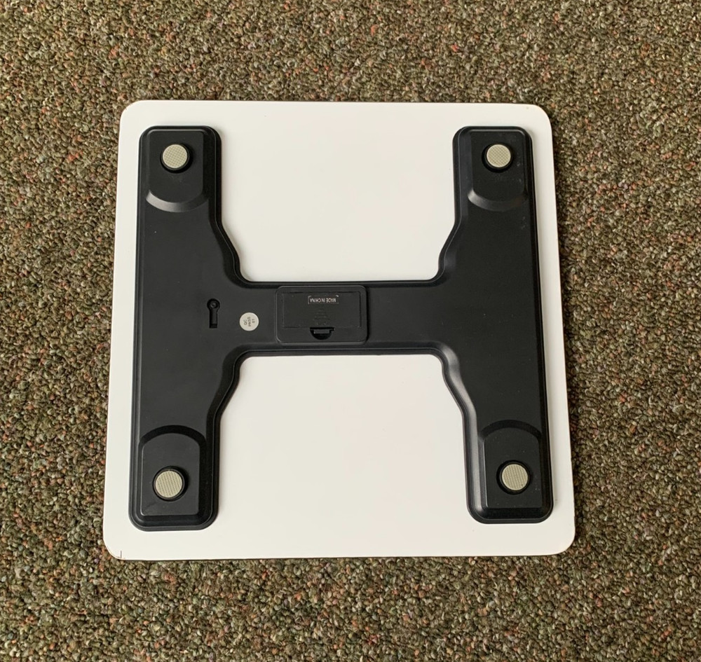 Sleek White Digital Bathroom Scale