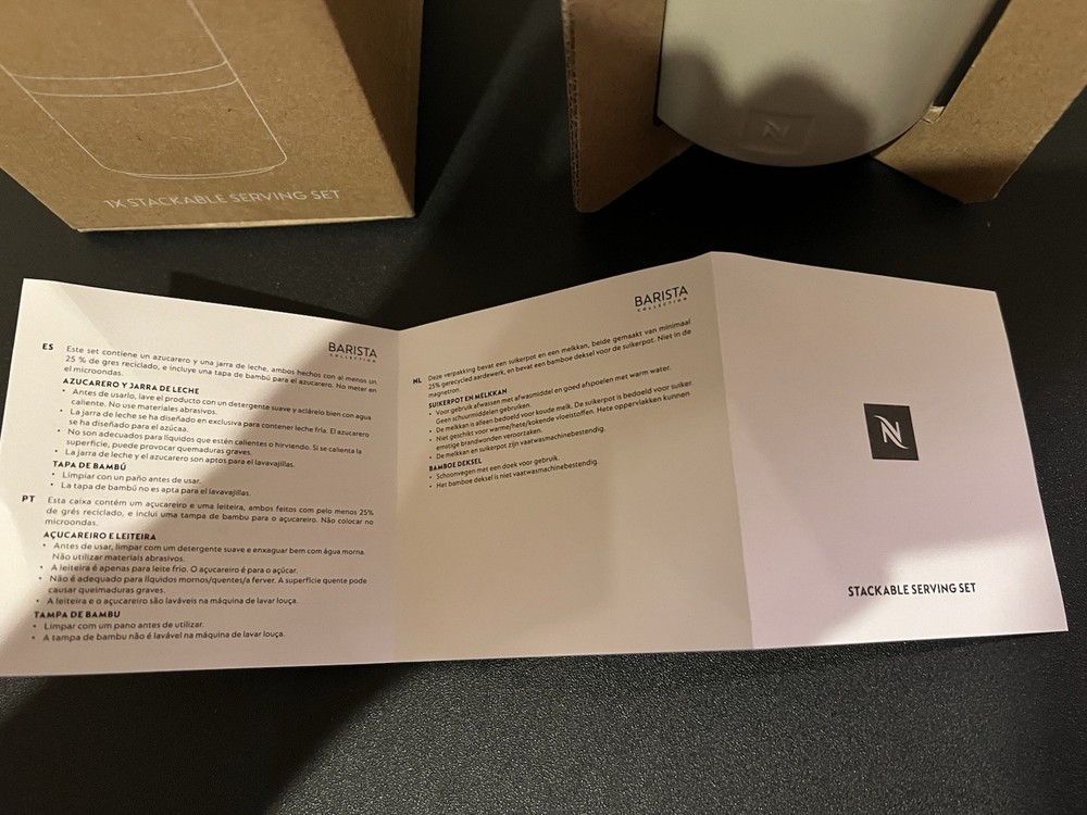 NESPRESSO Barista Collection Stackable Serving Set - BRAND NEW