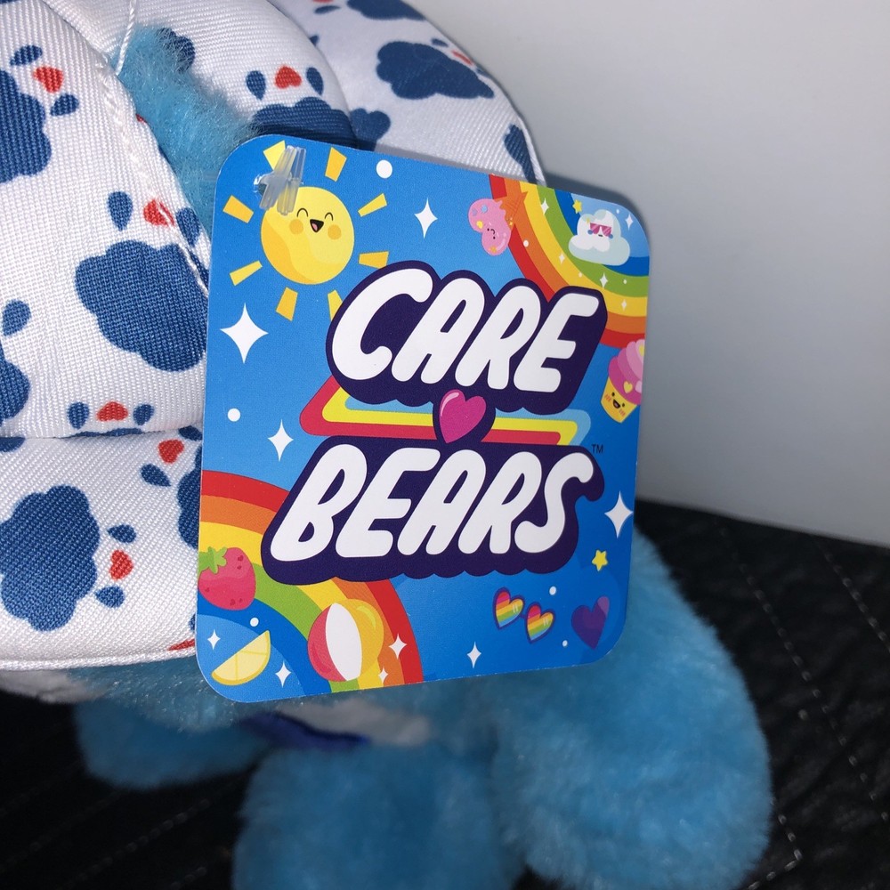 Care Bears ~ Grumpy Bear With Surfboard Plush ~ Approx 10” ~ NEW