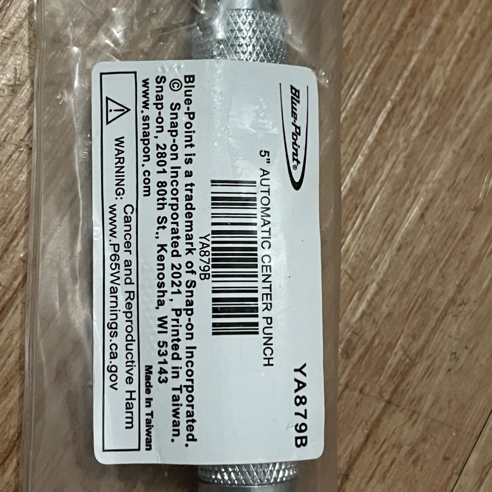 Blue Point YA879B Impact 5”Automatic Auto Center Punch Knurled Spring-Punch