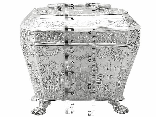 Antique Dutch Silver Tea Caddy