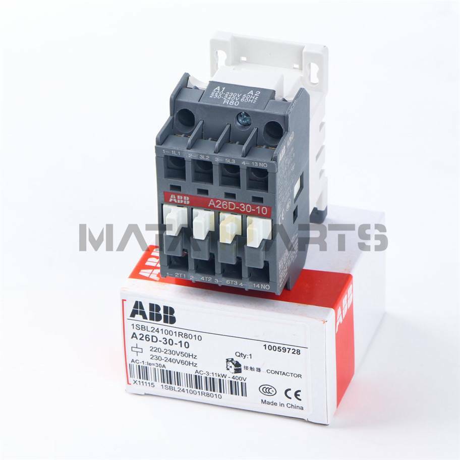 One New ABB Contactor A26D-30-10 220-230V