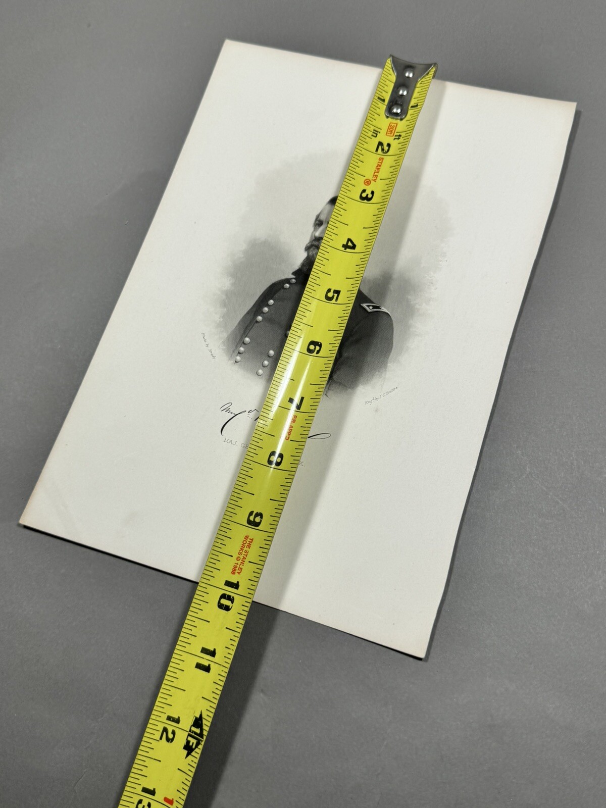 1860 Original American CIVIL WAR Print Union Brigadier GENERAL W.S. Hancock