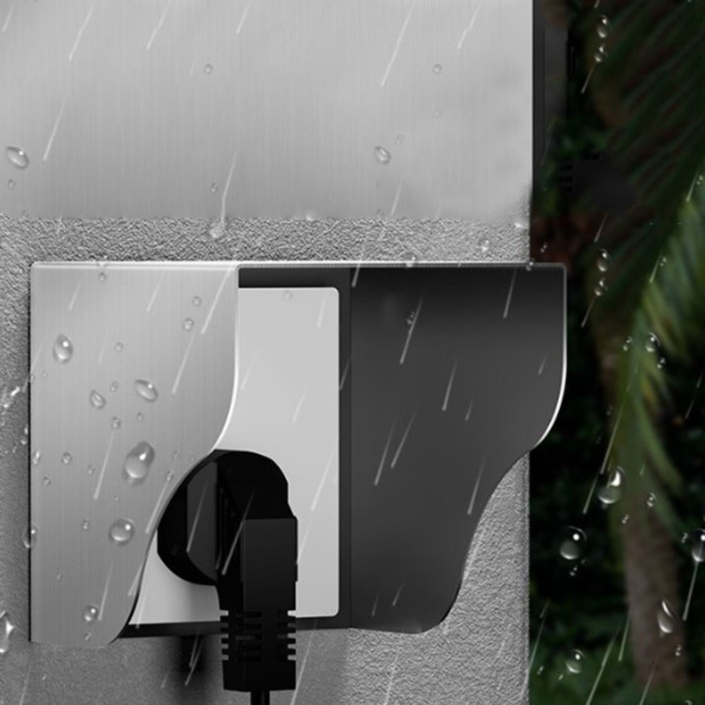 Stainless Steel Outdoor Socket Protector Designed to Keep Sockets Dry and Safe