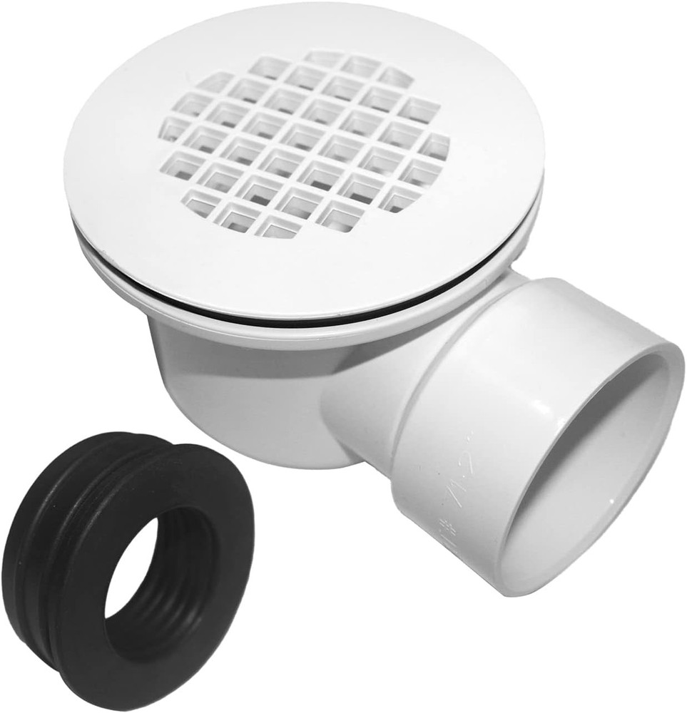 PVC 2''Side Outlet Drain Assembly，for Low Profile Shower Drain Trap .