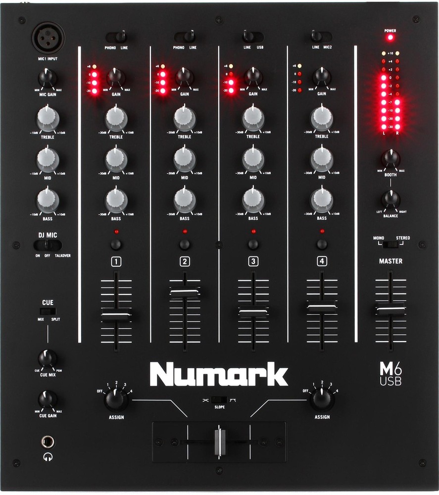 Numark M6 USB 4-channel DJ Mixer (3-pack) Bundle