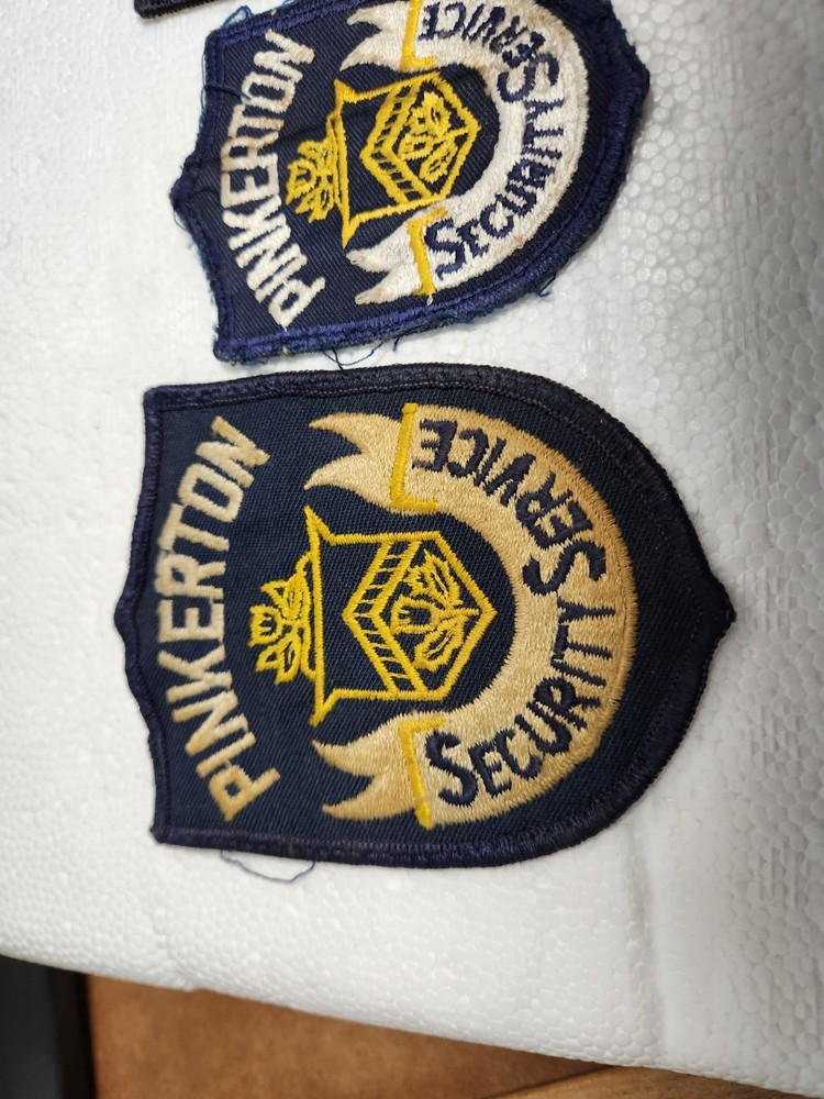 Set Of 3 Pinkerton Security Service Shoulder Patch