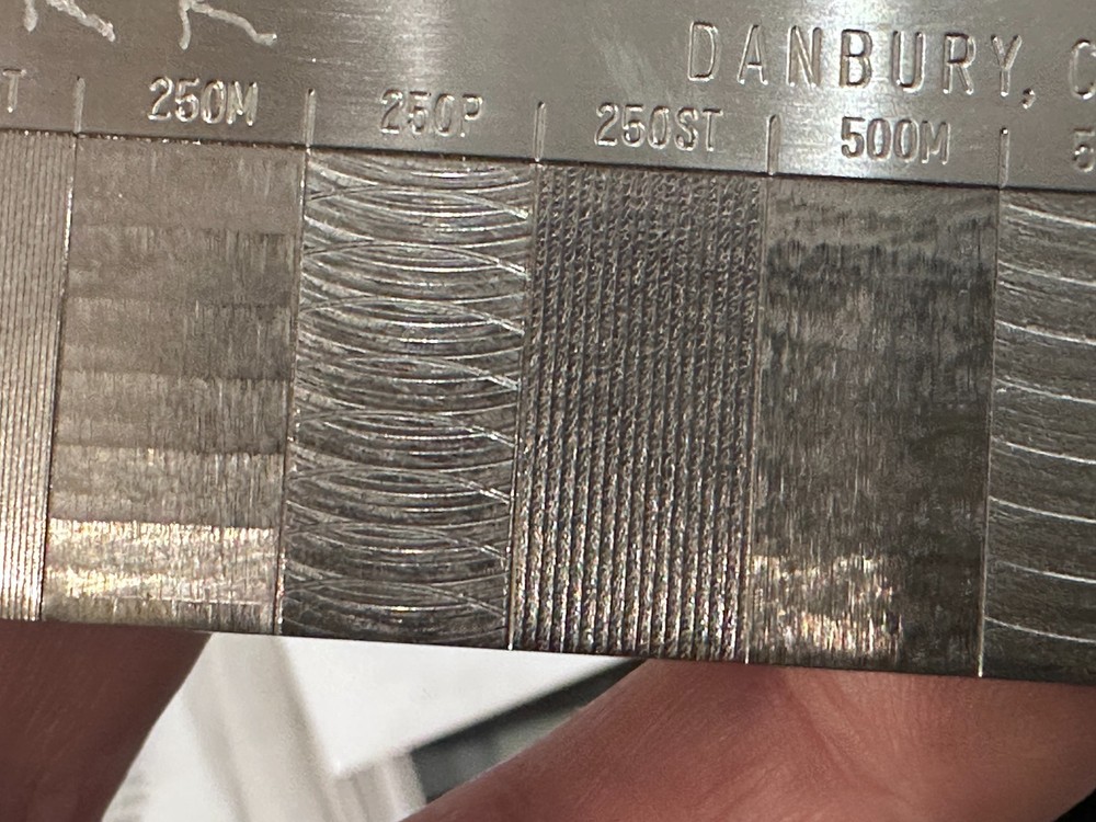 GAR S-22 Microfinish Comparator Plate, Case, Instructions