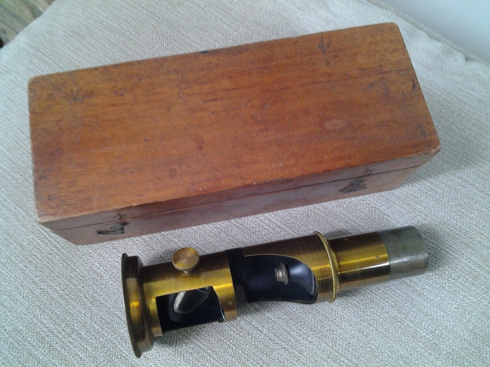 Antique miniature microscope no name 1900