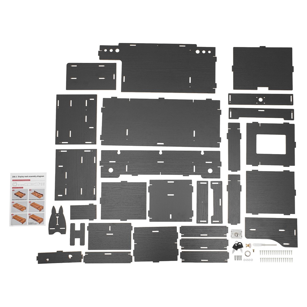 Monitor Stand Riser W/ Storage Organizer & Lock Drawer for Home Office Computer
