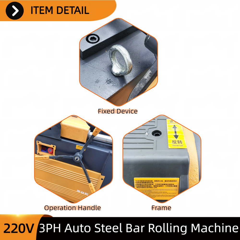 Automatic Rebar Straight Thread Rolling Machine 220V 3PH 16-40mm Bar Diameter