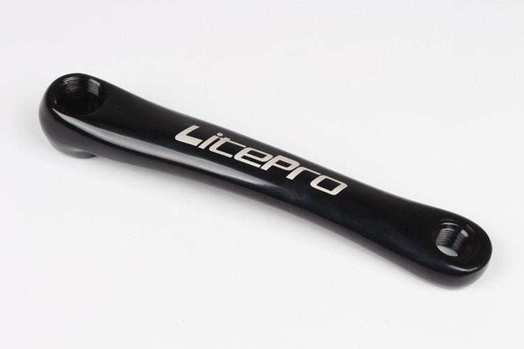 LITEPRO 170mm Crank arm 130BCD Road Folding Bike Crankset Square Hole Black