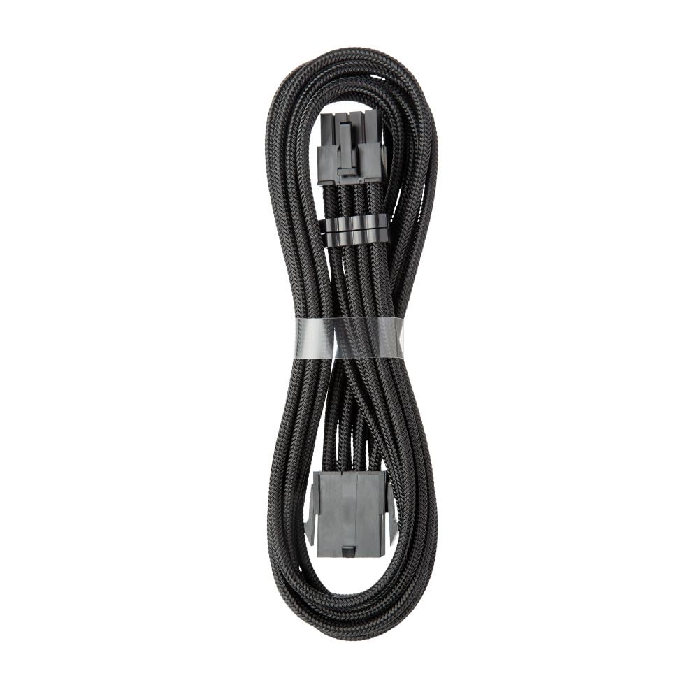 Pro ModMesh 8-Pin EPS Cable Extension Sleeve Cord Computer Black 45cm