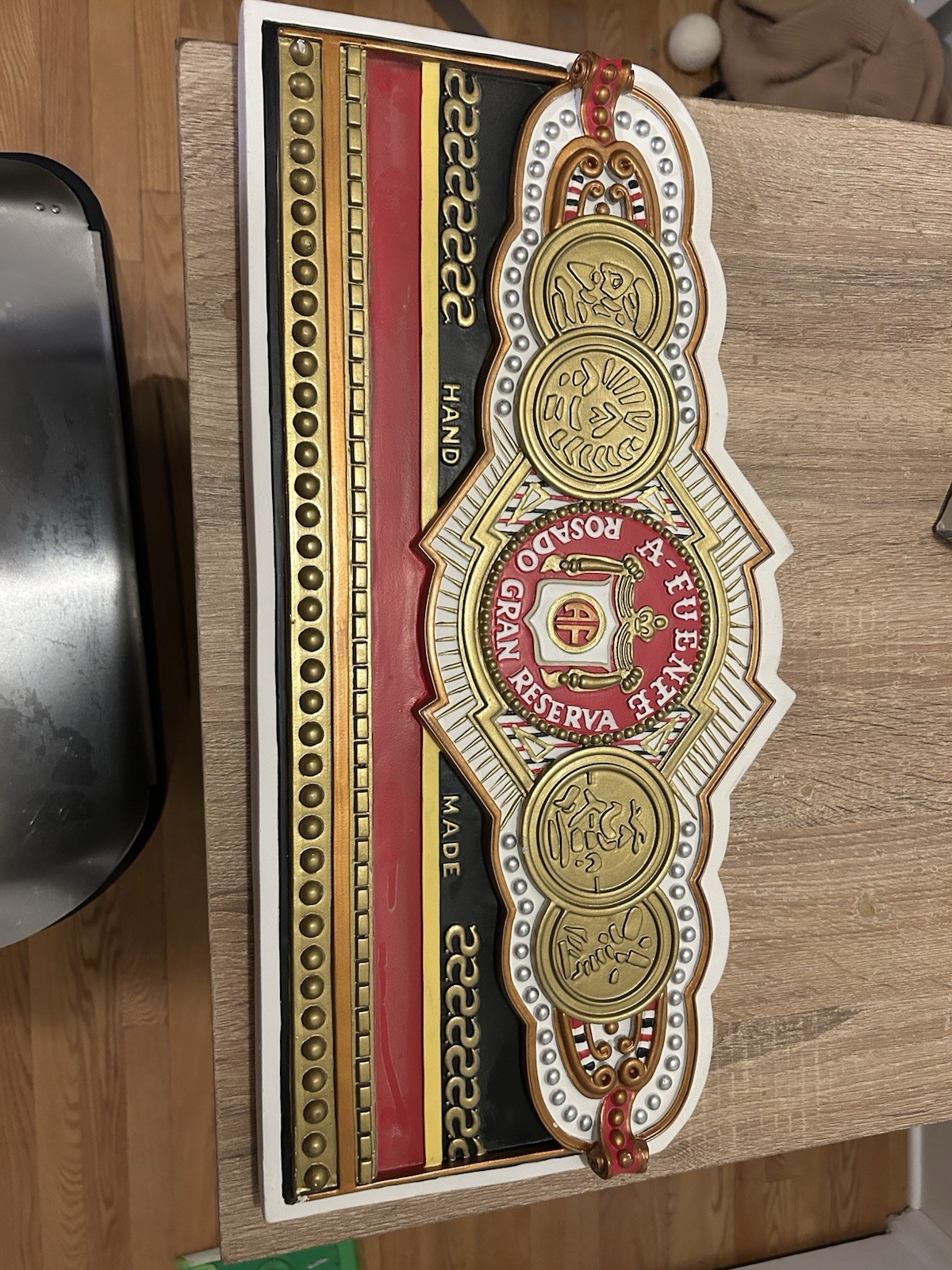 A. Fuente Rosado Gran Reserva Handmade Decorative Cigar Display Sign Hand Made