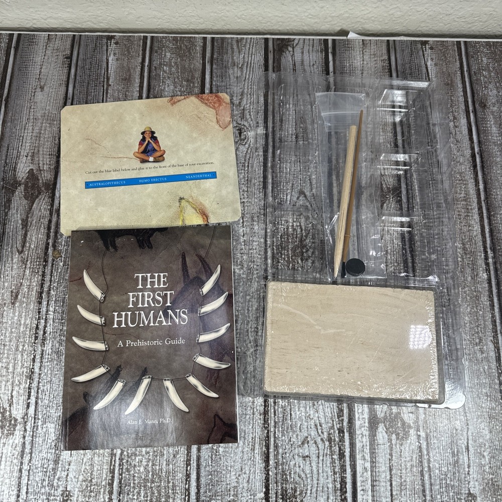 Running Press Discovery Kit Prehistoric Man Dig Fossils Explorers Kit