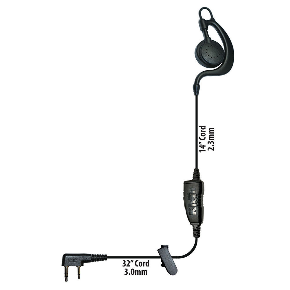 Klein Blackboxagentk1 Klein - Blackboxagentk1 Single-Wire Earpiece With Earloop