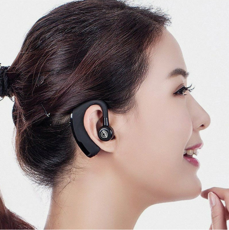 Wireless Handsfree Earphone EarHook Headset For iPhone Samsung Android Bluetooth
