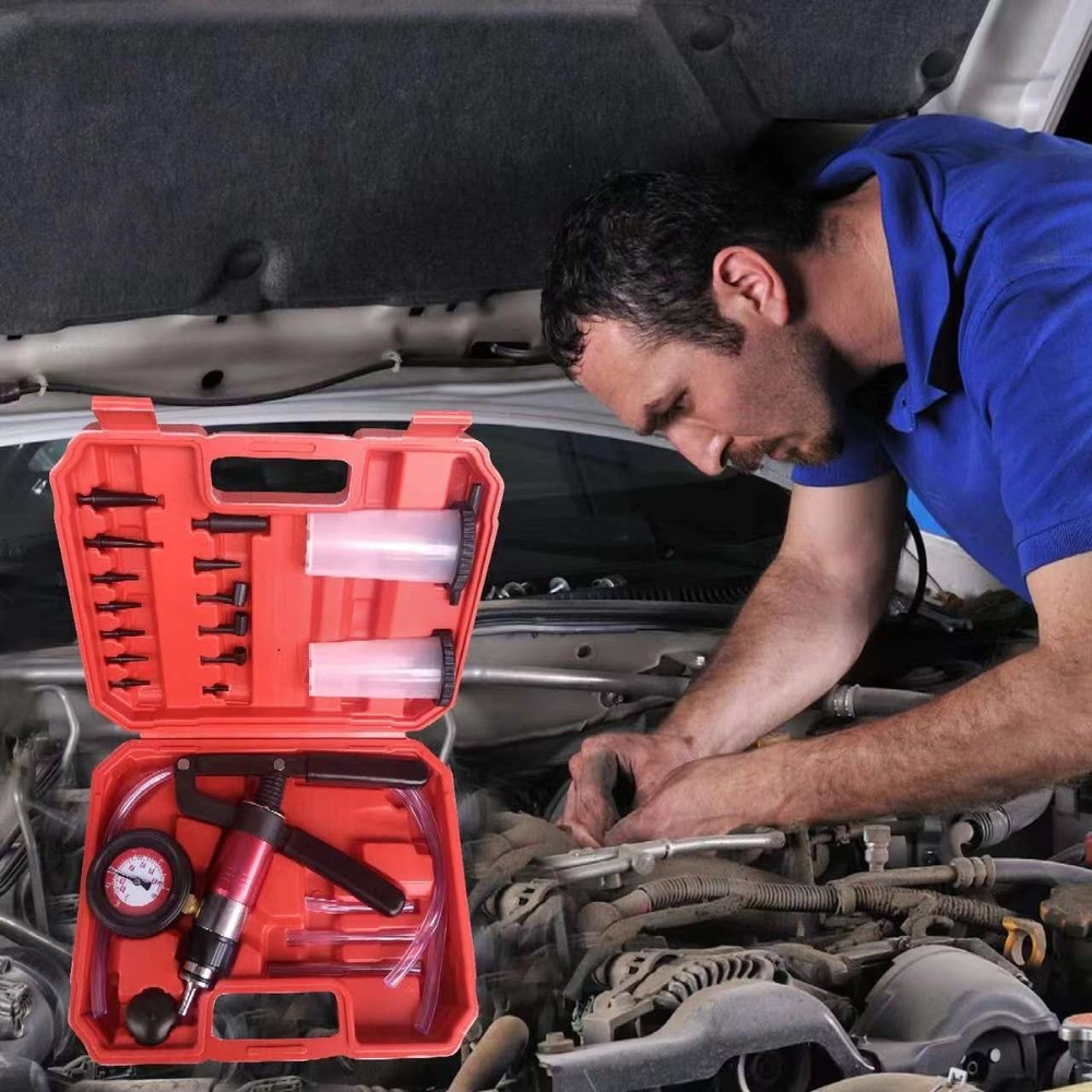 Brake System Bleeding Tools 23pc Red Kit