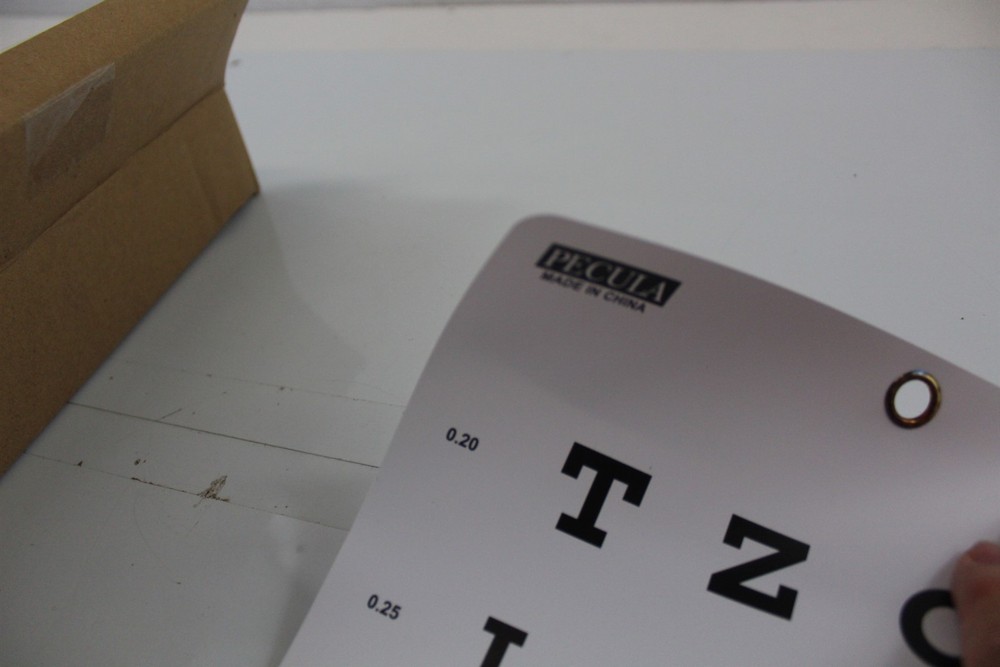 Eye Exam Chart 10' Distance 9" x 14" Vision Check