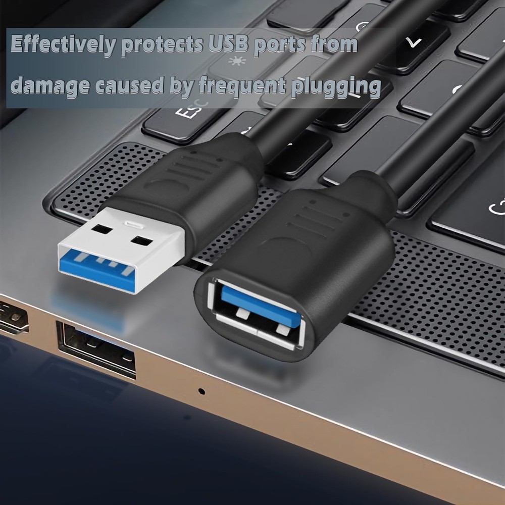 BENACES USB On/Off Switch Power Cable, 5Gbps 3.0 Extension 1FT...