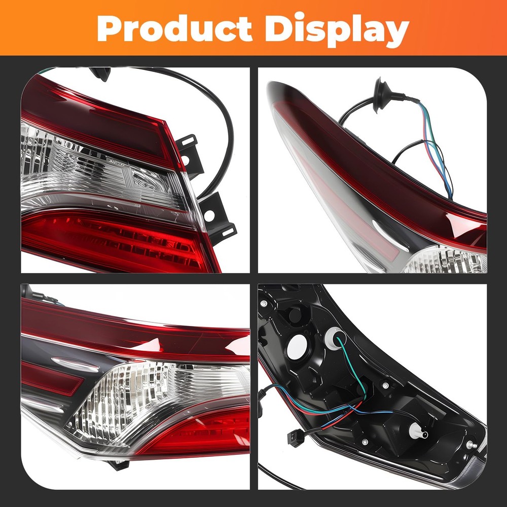 Outer Tail Light Driver Side Compatible with Camry LE SE 2021 Left