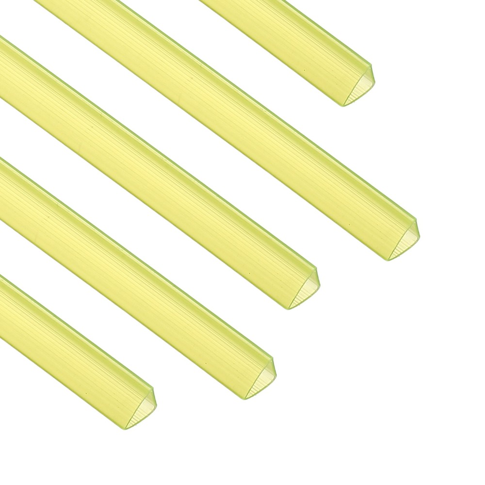 30Pcs 10x10mm Binding Bars, 70 Sheets Capacity, Transparent Yellow