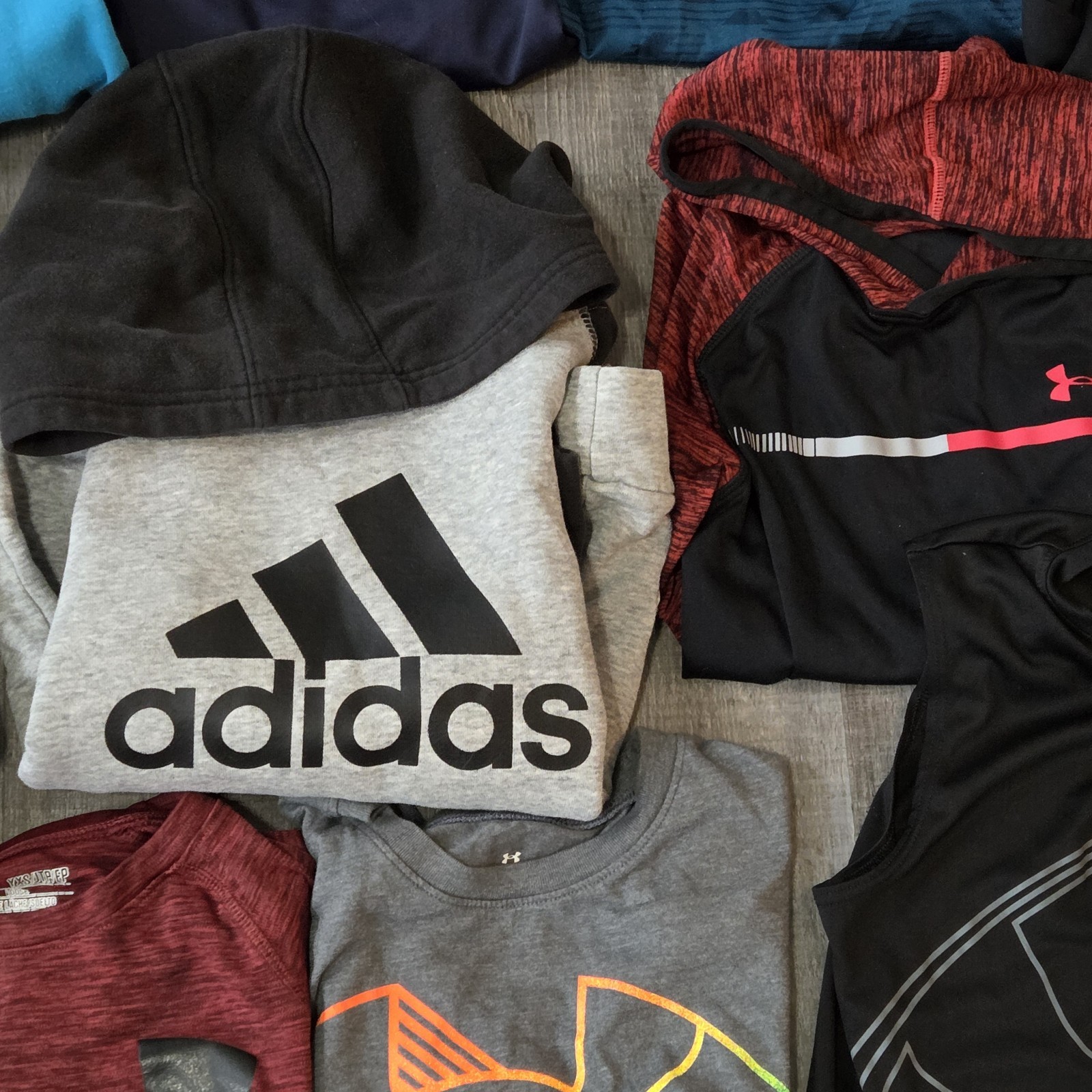 Nike, Under Armour & Adidas Boys Size 7 Clothing Lot, 21-Pc