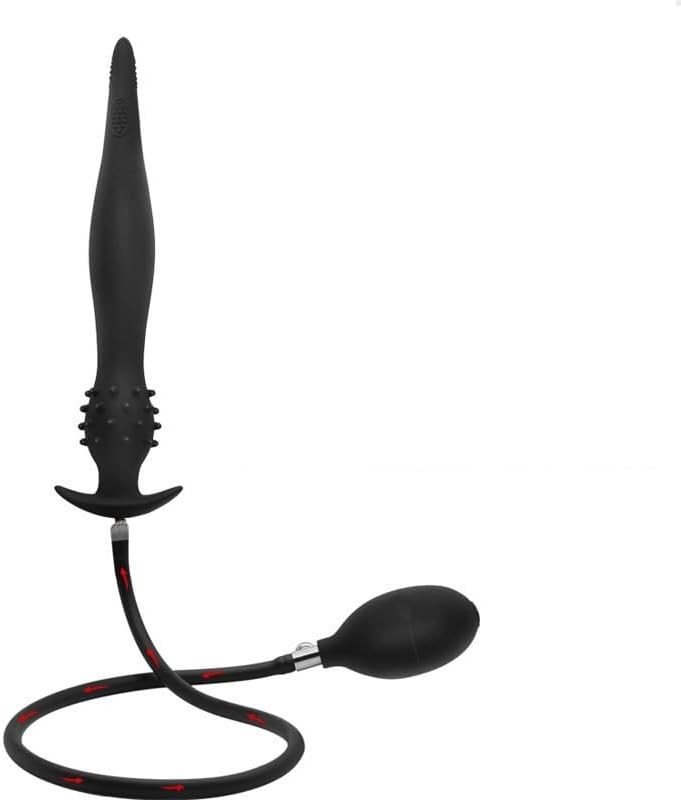 Inflatable Butt Plug Silicone Anal Balloon Pump with Quick Release Valve Stretch