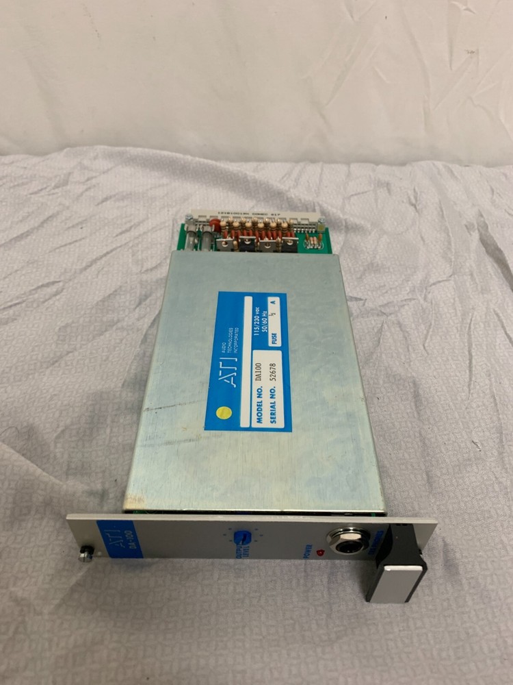 ATI Audio Technologies DA100 1X6 AMPLIFIER MODULE FOR SYS10K Rack Systems NOS