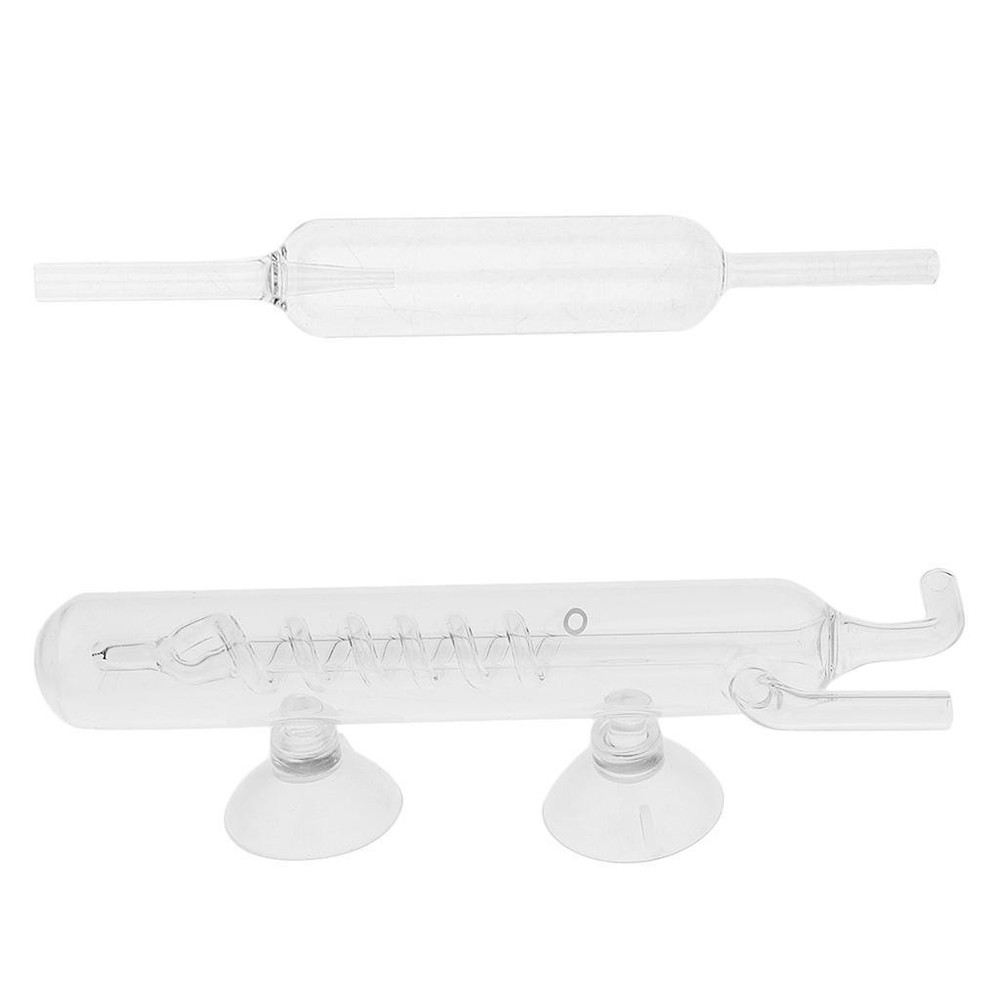 Aquarium Tank CO2 Diffuser Bubble Counter Straight/Spiral With Suction Cup