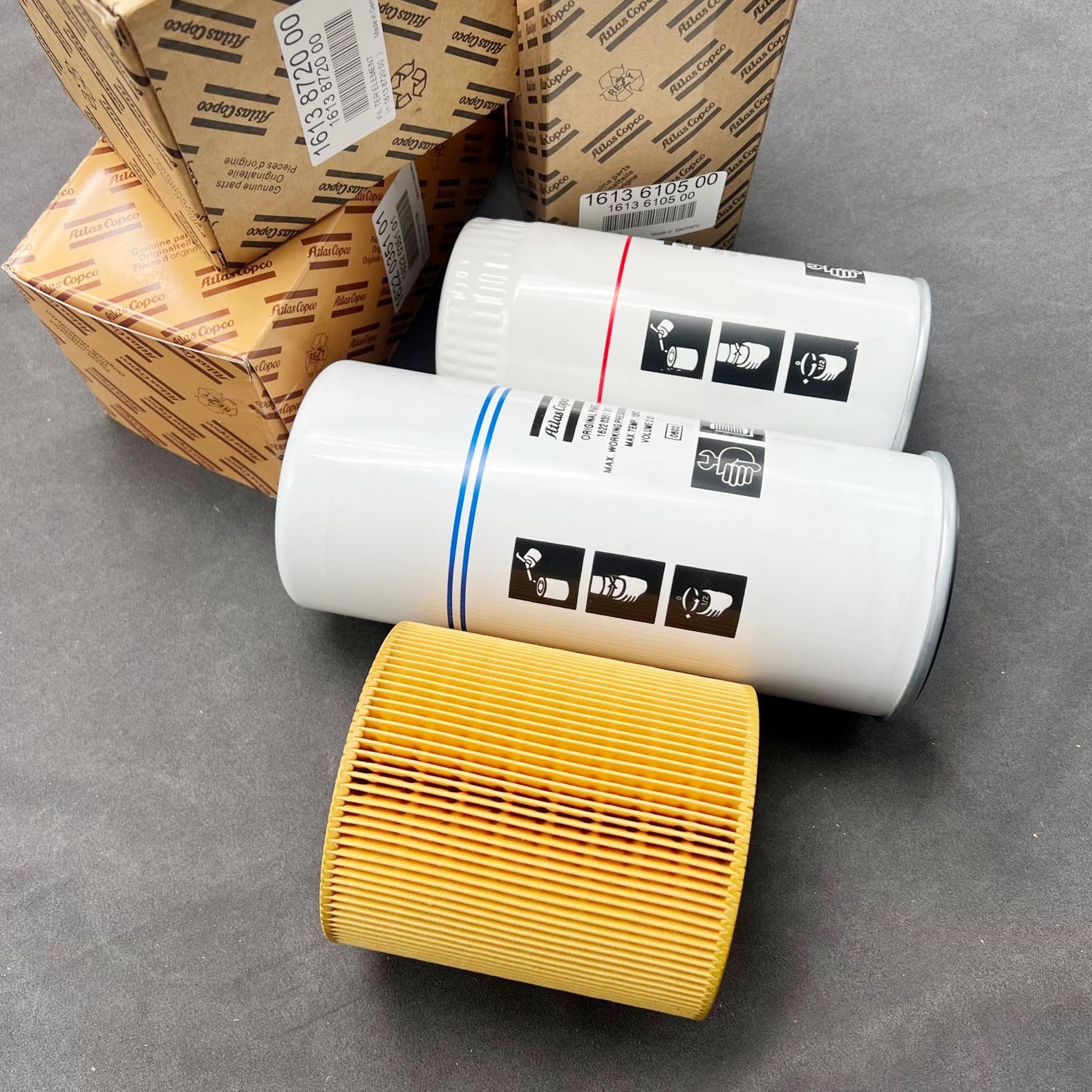 3pcs New Filter Kit 2901-0866-01 for Atlas Copco Compressor GA15-22 GA15-18-22