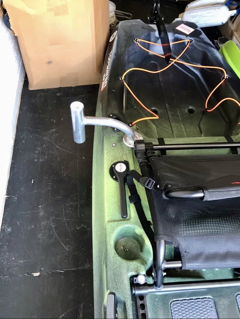 Aluminum Shallow Water Anchor Mount Bracket 1" 1.25" Straight Angled Curved